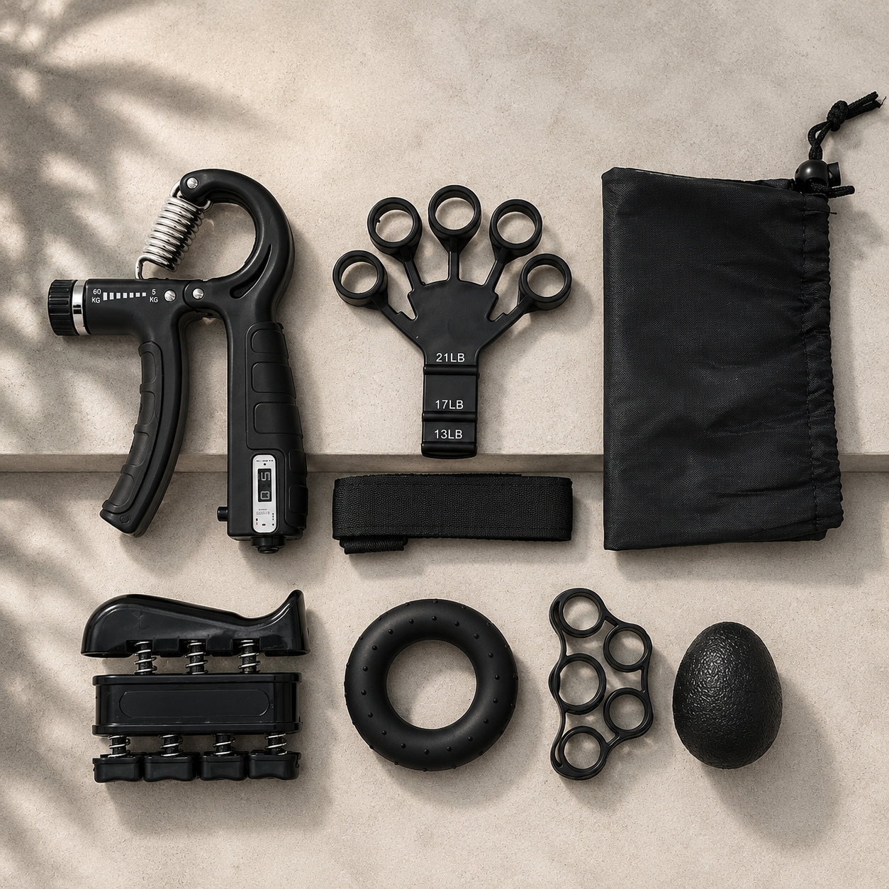 Kit de Fortalecimiento de Agarre 7 en 1